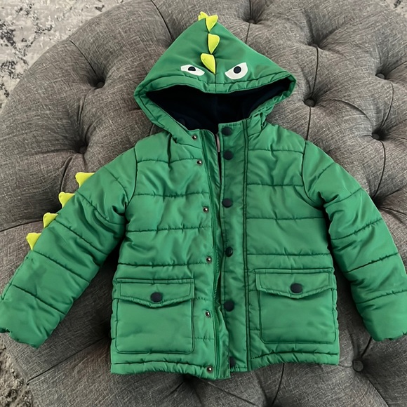 Little Me Jackets & Coats Little Me 4t 4 Green Dinosaur Jacket